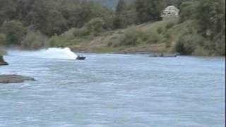 Jet Turbine Powered Race Boat Burning Desire 333 [upl. by Etnuaed986]