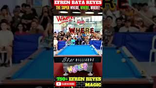 🎯PROBABLY THE CRAZIEST EFREN BATA REYES WHERE WHERE WHERE SHOT shorts [upl. by Doolittle900]