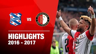 Highlights  sc Heerenveen  Feyenoord  Eredivisie 20162017 [upl. by Asyla]