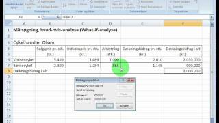 Målsøgning med Excel [upl. by Ulane]