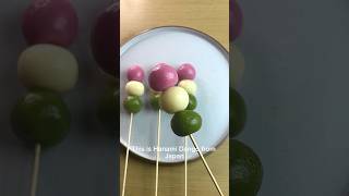 Hanami Dango Recipe  Desserts Around the World ep3 shorts food japan [upl. by Nylloc26]