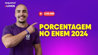 Porcentagem  Matemática Enem Live 89 [upl. by Ecinaj710]