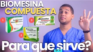 BIOMESINA COMPUESTA PARA QUE SIRVE  3 COSAS  MEDICAMENTOS [upl. by Nylanej]