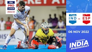 FIH Hockey Pro League 202223 India vs Spain Men Game 2  Highlights [upl. by Nomelc923]