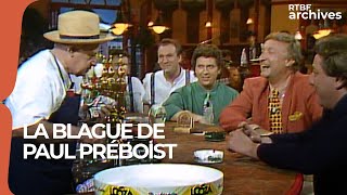 La blague de Paul Préboist dans Bon weekend en 1994  RTBF Archives [upl. by Yakcm506]