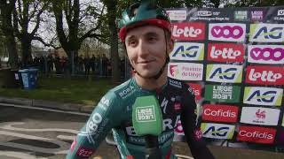 Jai Hindley  Interview at the start  LiègeBastogneLiège 2023 [upl. by Josias]