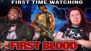 First Blood 1982 MOVIE REACTION  What is this cops problem [upl. by Anilegnave540]