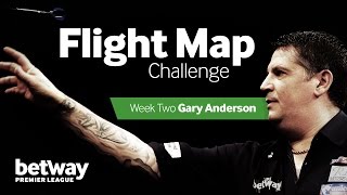 The Flight Map Challenge darts quiz  Episode 2  Gary Anderson [upl. by Ahtamat39]