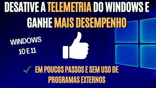 Desabilitando a Telemetria do Windows Super Fácil [upl. by Huntley]