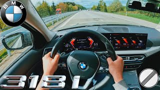 BMW G21 318i LCI Touring  156PS  TopSpeed Drive on German Autobahn [upl. by Germana]