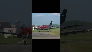 Socata TBM900 socata tbm900 tbm jetprop turbine planespotting sound aircraft airport wow [upl. by Ebonee]