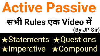 Active Passive सीखें आसानी से  JP Sir [upl. by Stulin]