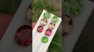 Top quality tourmaline faceted gemstone COLECTION 6 [upl. by Ayerim931]