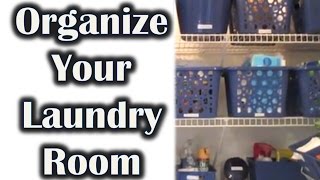 CHEAP LAUNDRY ROOM ORGANIZATION  Dollar Tree [upl. by Nirol562]