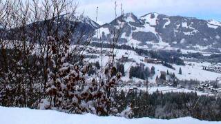 Langenwang Oberstdorf Winterwanderung Schöllanger Burgkirche Fischen [upl. by Odab498]