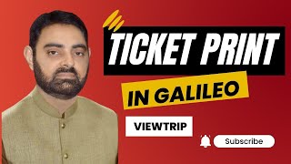 Galileo Ticket Print Out  VIEW TRIP TRAVEL PORT  GALILEO MAIN TICKET KA PRINT OUT OR PDF LENA [upl. by Yrgoerg]