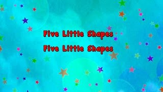 Karaoke  Five Little Shapes  Karaoke Rhymes [upl. by Idnerb]