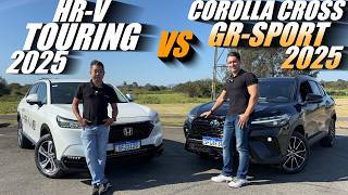 COROLLA CROSS GR SPORT 2025 vs HRV TOURING 2025  Mesmo Preço Mas qual é o melhor SUV [upl. by Bashemeth721]