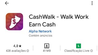 Novo aplicativo de caminhada pagando dinheiro no PayPal Prova de pagamento CashWalk  Walk Work [upl. by Ric861]