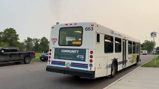 Winnipeg Transit 1995 New Flyer D40LF 663 on the 21 to Westwood [upl. by Bergquist]