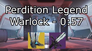 Perdition Legend  057 Warlock Platinum Speedrun  Season of the Lost motw [upl. by Civ]