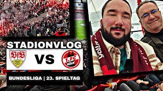 STUTTGART LÄSST PUNKTE LIEGEN 🙈🥲 KÖLN FANS MIT PYRO 🔥 VfB Stuttgart vs 1 FC Köln  Stadionvlog 🏟 [upl. by Erlinna897]