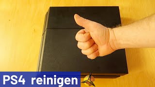 PS4 Lüfter Kühler und Festplatte reinigen  entstauben [upl. by Marinna]