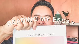 PERSONAL STATEMENT  GLOBAL KOREA SCHOLARSHIP GKS  GRADUATE DEGREE  READING ALOUD  TIPS [upl. by Yarased238]