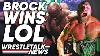 Brock Lesnar Wins WWE Championship Again WWE Elimination Chamber 2022 Reaction  WrestleTalk [upl. by Champagne]