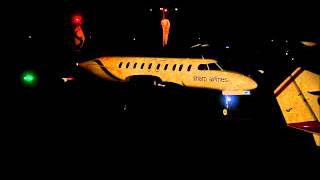 Sharp Airlines Metro III VHSEZ night start uptaxi at Hamilton Victoria YHML [upl. by Ainna]