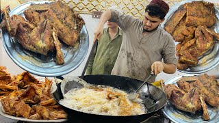 FAMOUS ZAR KHAN FISH SHOP IN PESHAWAR  Crispy Masala Fried Fish amp Fried Chicken [upl. by Trev967]