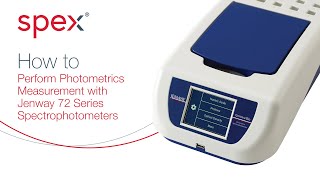 Jenway 72 Series Simple Photometrics Measurement [upl. by Nnylram506]