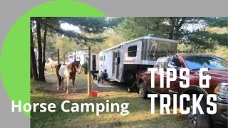 Horse Camping Tips amp Tricks  Trail Riding [upl. by Anitsyrk429]