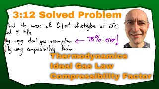 Thermo 312  Solved Example Problem  Ideal Gas Law  Compressibility Factor [upl. by Abbottson]