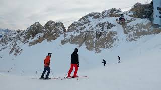 Skiing the Marmolada Glacier December 2022 [upl. by Ellenohs]