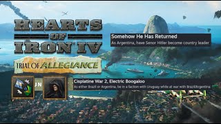 HOI4 How To Get Senor Hilter and Cisplatine War 2 Electric Boogaloo Achievement [upl. by Kitchen170]