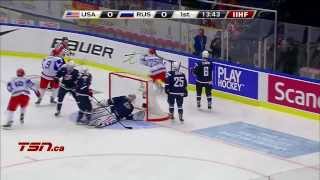 USA v Russia QF 35  2014 IIHF World Junior Championship [upl. by Netsryk]