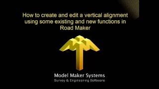 Road Maker Vertical Alignment [upl. by Alodie]