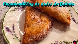 Empanadillas de dulce de batata  dulce de boniato  dulces de sartén batata [upl. by Paulie]