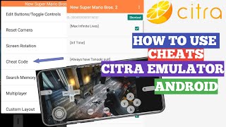 How to use cheat codes in Citra Emulator Android  Cheat code for Citra emulator android  3ds [upl. by Assenar]