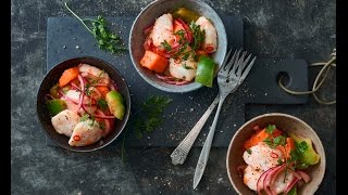 Rezept Ceviche mit Jaboksnüssen und Peperoni  FOOBY [upl. by Nossah]