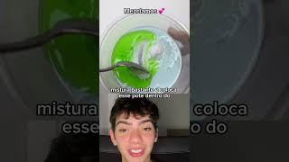 Como fazer Slime caseiro shampoo detergente sal e freezer 👏 [upl. by Errehs]