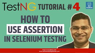 TestNG Tutorial 4  How to Use Assertion in Selenium TestNG [upl. by Calvinna883]