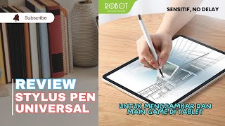 Unboxing amp Review Stylus Pen Universal Robot review styluspen pen tablet ipad iphone huawei [upl. by Annirtak]