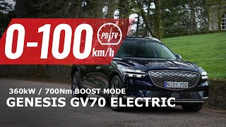 2023 Genesis GV70 Electrified 0100kmh amp overview [upl. by Bahner]