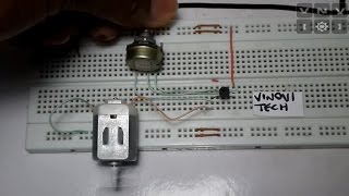 Control velocidad de Motores DC con Transistor y Potenciómetro  DC motor speed control [upl. by Sedecrem972]