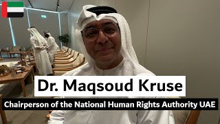 10102024 Abu Dhabi HE Dr Maqsoud Kruse Chairperson of the National Human Rights Authority UAE [upl. by Yolande]