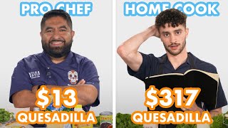 317 vs 13 Quesadilla Pro Chef amp Home Cook Swap Ingredients  Epicurious [upl. by Hecklau340]