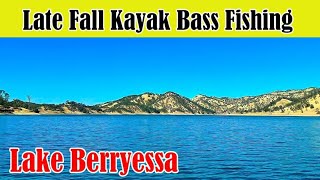 FALL KAYAK BASS FISHING  LAKE BERRYESSA [upl. by Alissa]