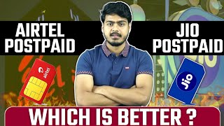 Airtel vs Jio Postpaid Sim amp plans which is better  jio vs airtel postpaid comparison [upl. by Iruy]